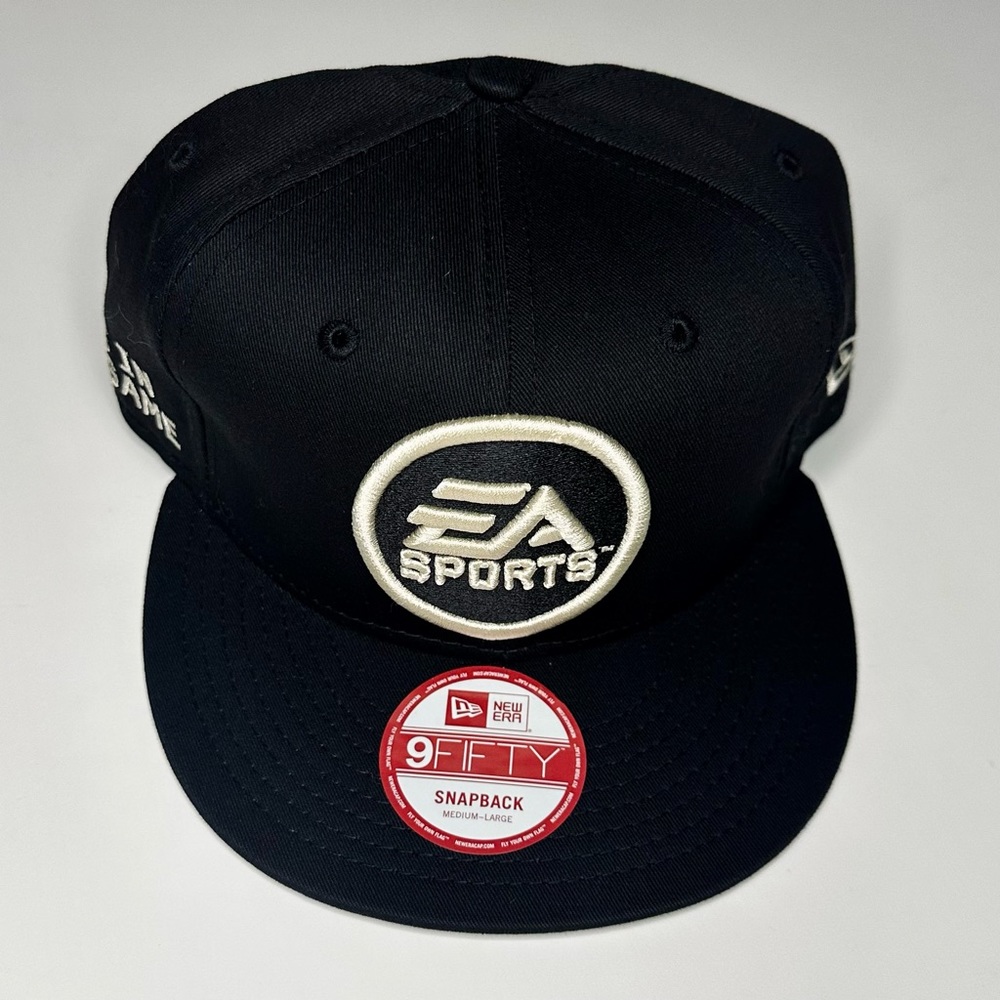 EA Sports Embroidered Logo Flat Bill SnapBack Cap